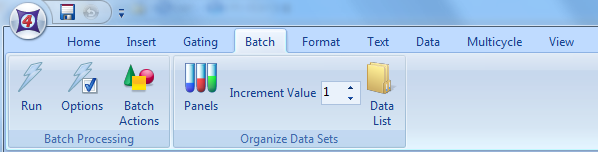 图3.12  Batch Tab (批处理标签卡)